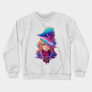 woman pop ilustrator design Crewneck Sweatshirt